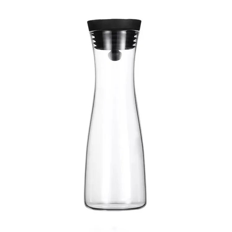 

780ml Heat Resistant Borosilicate Glass Water Pitcher / Carafe / Jug with Stainless Steel filter Lid, Transparent