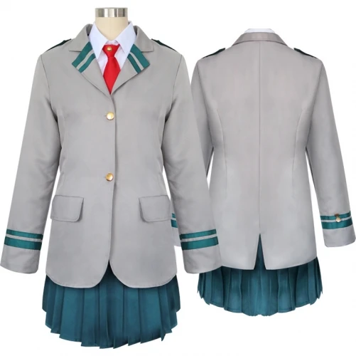 My Hero Academia/Boku No Hero Academia Cosplay Costume School Uniforms Skirt, Tie, Shirt, Coat