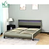 Free Sample Cheap Queen King Gray Box Spring Platform Bed