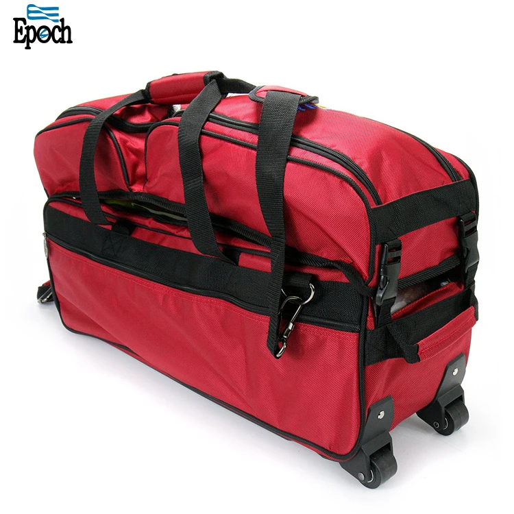 Durable Rolling Custom Bowling Bags With Detachable Shoes And Accessory