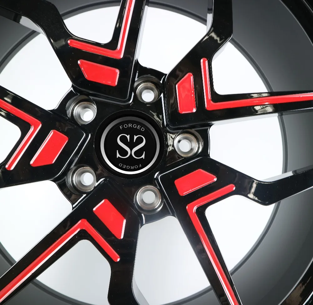 Sae J2530 Wheels Red And Black Two Colors 18inch 19inch Alloy Wheels