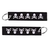 Beltloop Name Card Tag Embroidery Custom Woven Blank Sublimation Keychain