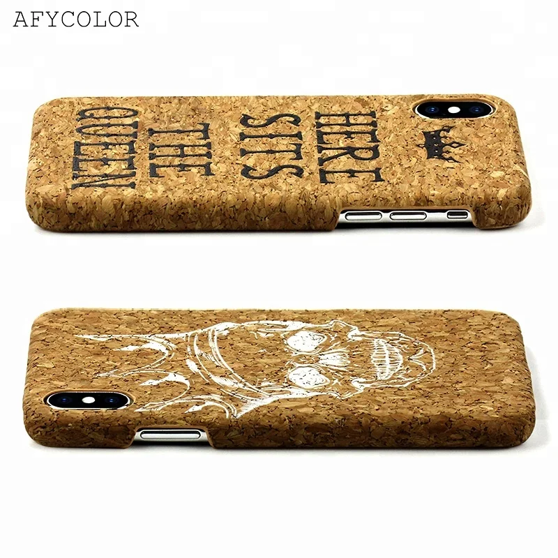 Wood Phone Case for iPhone X Cork Soft Wood Case for Samsung galaxy