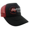 black and red foam mesh printing logo mens trucker cap large gorras for promotional