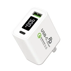 Quick Charge 3.0 Dual Port USB C Wall Charger iPhone & MacBook