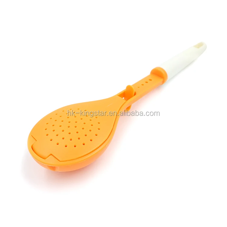 plastic kitchen infuser Slotted Spoon Straining herb infuser scoop