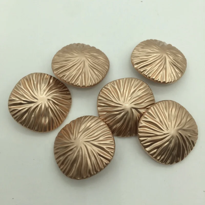 

zinc alloy embossed high-quality fashion metal buttons for women