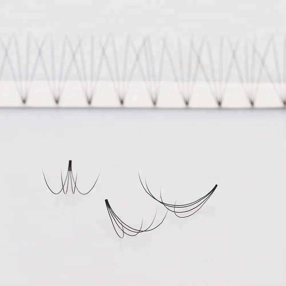 

Wholesale Real 4d 5d 6d 7d Premade Individual Eyelashes Silk Mink Extensions, Black