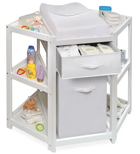 corner baby changing table