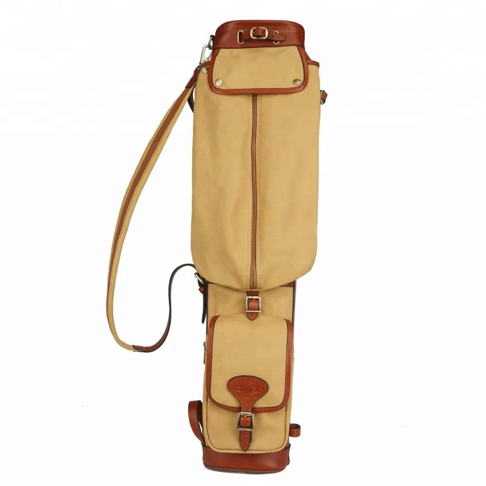 

HIBO Sunday style vintage canvas and leather custom golf bag