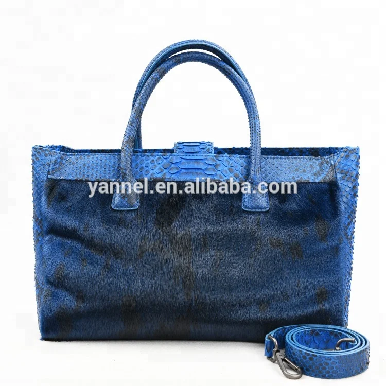 

Shop real fur bags women winter fur and python handbags navy blue natural fur lady purse