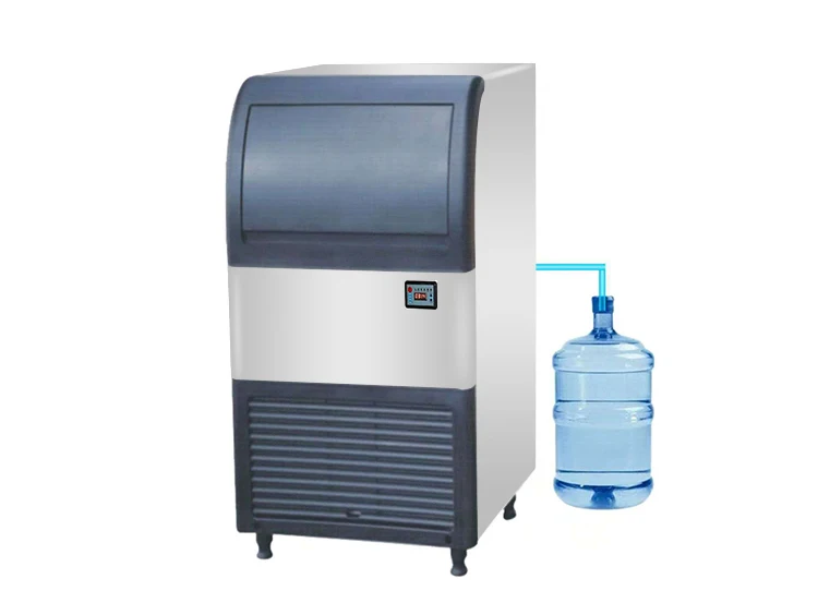 
BENCHU 2 in 1 Commercial Ice Maker Machine With Water Dispenser 50lbs/24h 