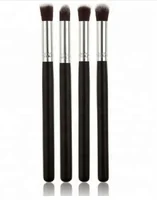 

New Professional 4pcs Makeup Brushes For Eye Makeup Tool Kit Synethic Hair Eyeshadow Brushes Set + Round Tube Wood Handle