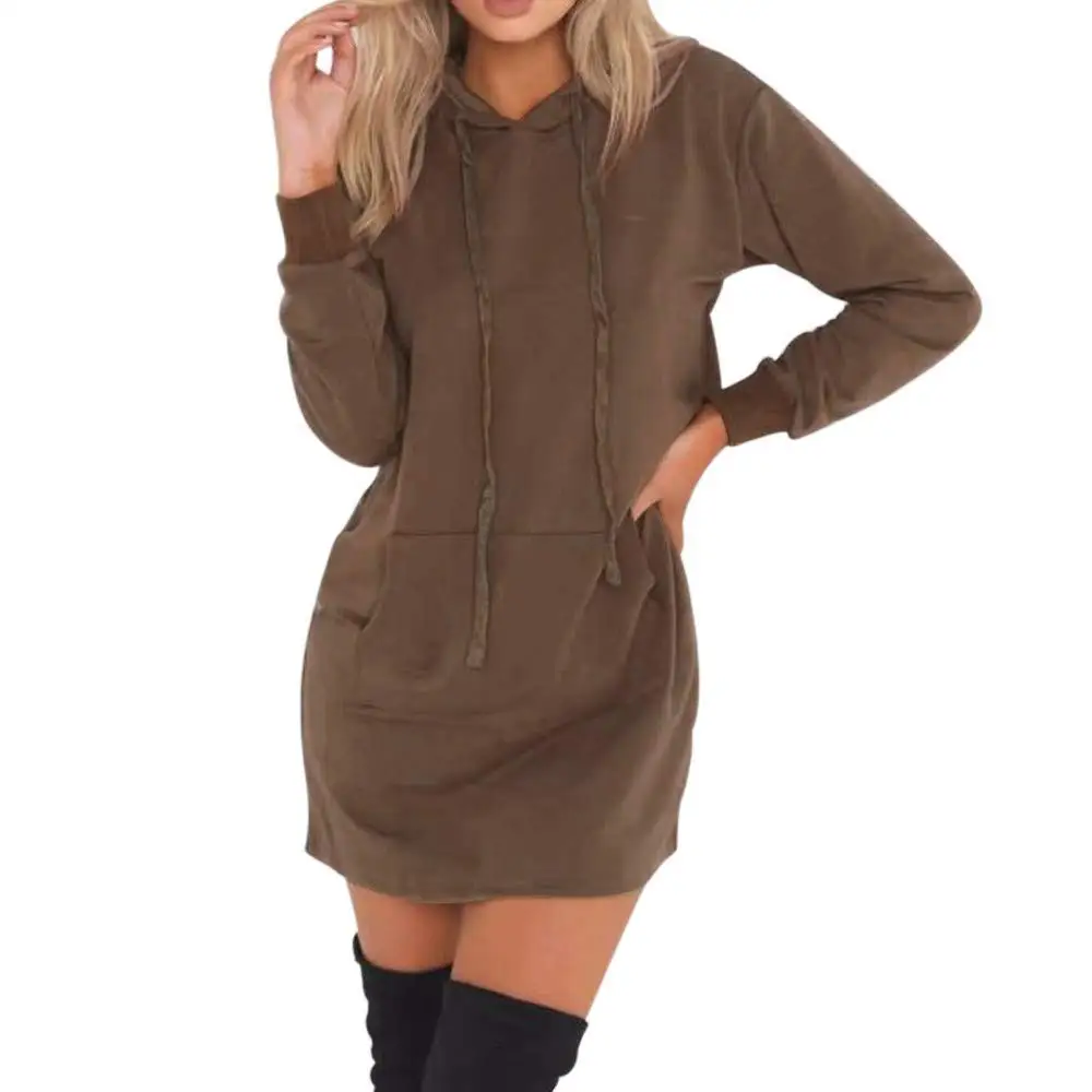 womens sweatshirt dress with pockets