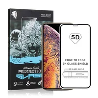 

Anti-scratch 9H cell mobile phone 5D tempered glass screen protector for iphone X XR XS 11 screen protector