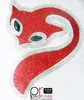 Cat Head Designs Glass Crystal Hot Fix RhinestoneTransfers patches for clothing Decoration