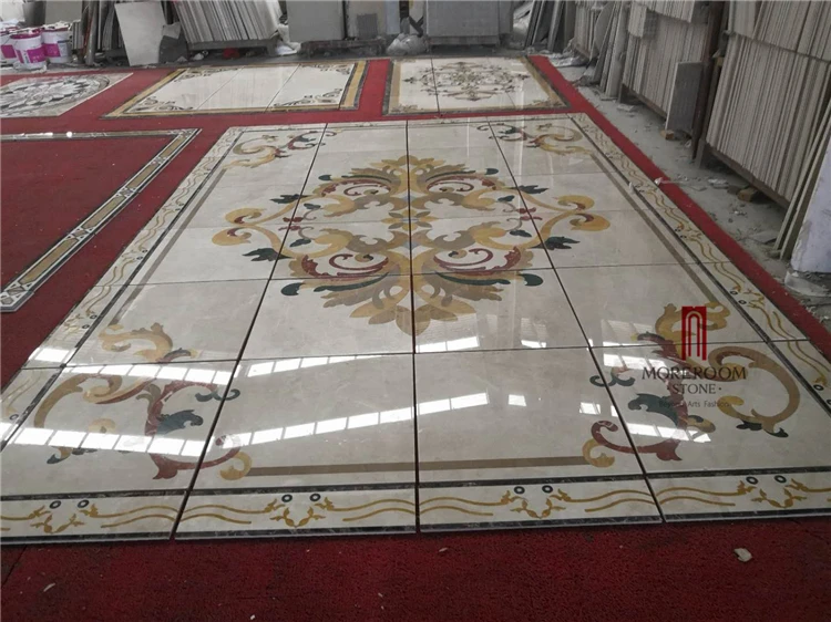 Italienisch Marmorboden Design,Marmorintarsien Bodengestaltung,Zuhause