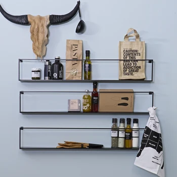 Hanging Bookcase Buy The Wall Iron Art Furniture Rack Living
