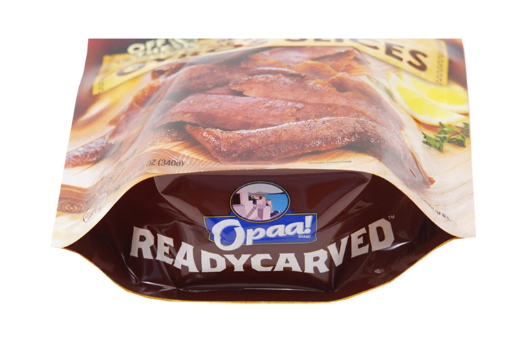 Custom Printed Heat Seal Snack Food Plastic Packaging Stand Up Bag