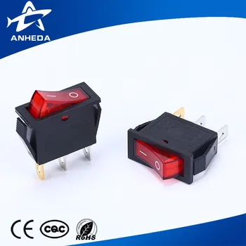 3 Pins On Off Spst Illuminated Kcd3 Rocker Switch With Red ... 12v illuminated rocker switch wiring diagram for free picture 