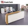 Frank Tech high quality Wooden Office Front Counter reception desk table l shaped salon reception desk