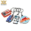 custom fashion promotion animal plastic keychain soft PVC keyring