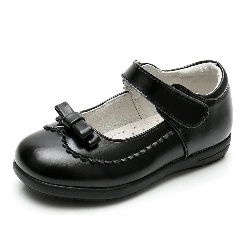 

Factory Price China children genuine leather girl casual shoes school black school kids shoes Wholesale