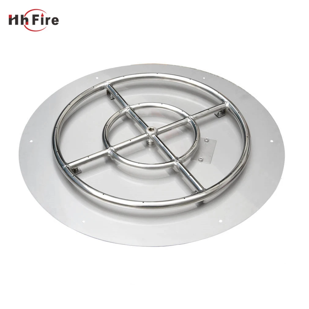 Wholesale Diy 304 Stainless Steel Gas Fire Pit With Double Ring