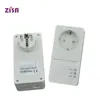 ZISA PL1200 1200Mbps powerline passthrough adapter 200m plc homeplug powerline adapter