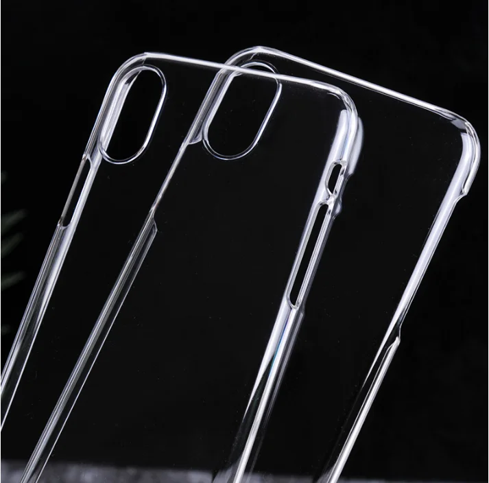 

2017 New Clear Transparent Mobile Back Cover Case Plastic Phone Case for iPhone 8, White;black;clear transparent