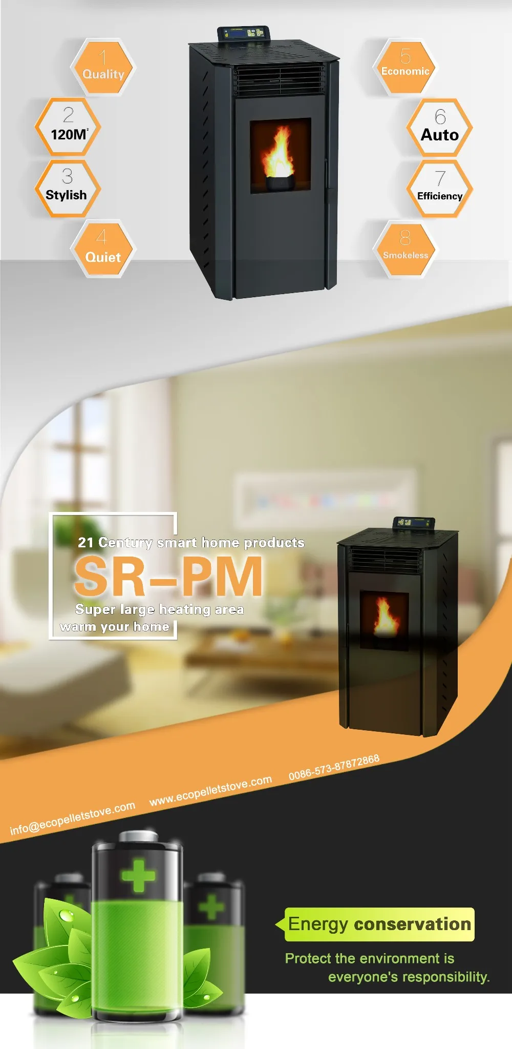 Low Cost 9 Kw Wood Pellet Fireplace Pellet Stove Heating Pellet