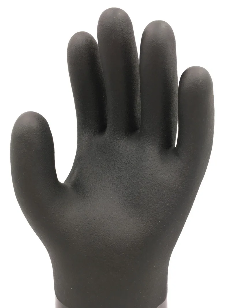 Good Grip Pvc Triple Dipping Coating Oilfild Mechanical Work Gloves