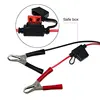 Car Cigarette Lighter Socket 12V 24V to Clips Car Battery Clip-on Extension Cord 10A Fuse