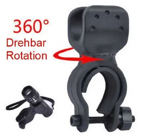 High quality Bicycle Bike Cycling LED Flashlight Torch Mount Clamp Clip Holder Grip Bracket