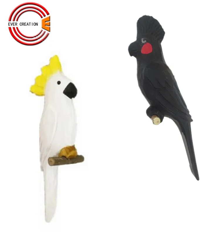 wooden parrots