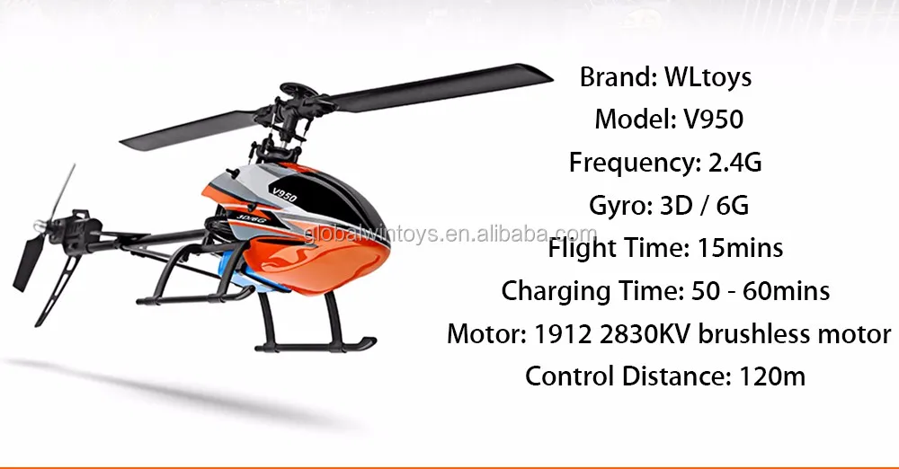 WLtoys V950 rc helicopter 6ch 2.4G 3D brushless motor RTF remote control toys for kids.jpg