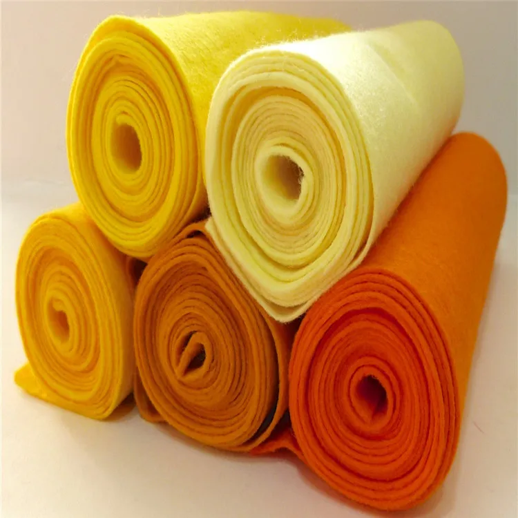 100% soft color merino wool felt for industry