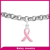 most popular stainless steel bracelet jewelry breast cancer products wholesale