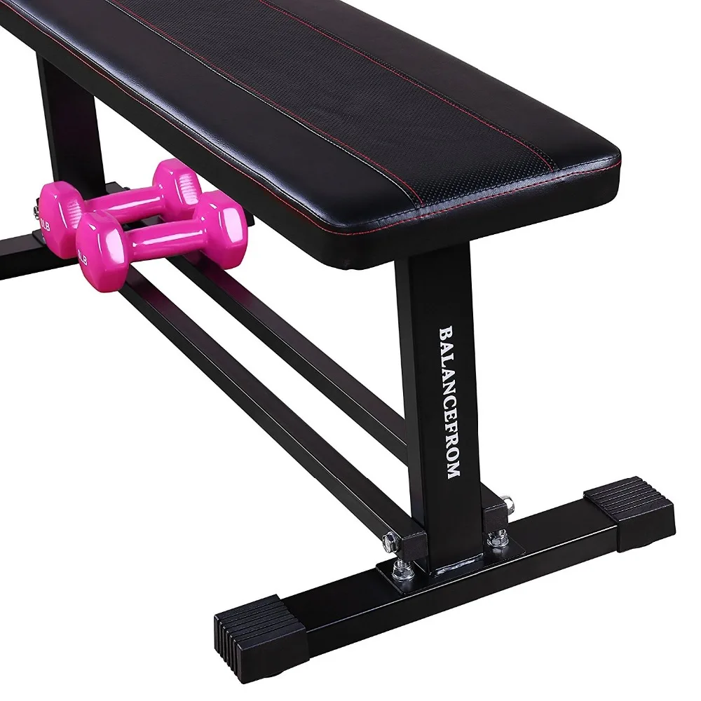 

2018 best sale cheap ningbo Sports Fitness Steel Frame Flat Weight Training Bench with Cross Bars 1000LB bench press, Black