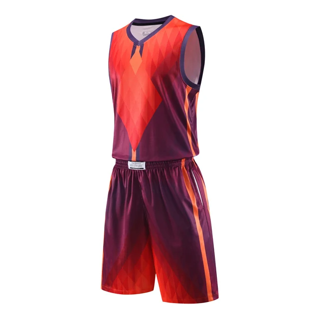 Blank Red Sports Uniform Full Sublimation Basketball Jersey Uniforms