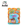 Outdoor game purple blue security automatic machine gun soap bubble with skin packing