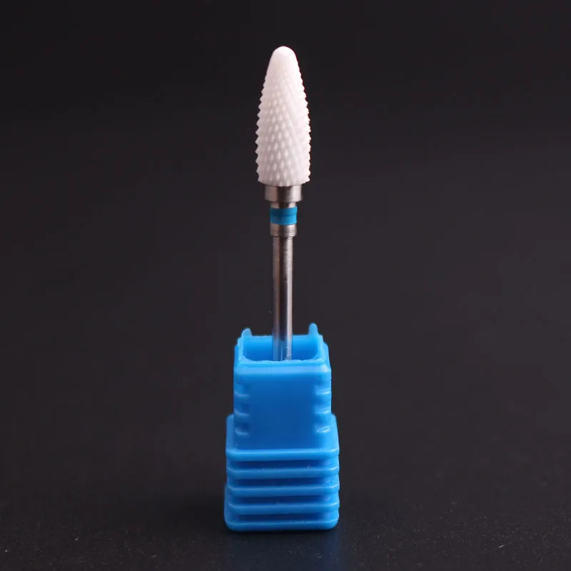 Bullet Shape Ceramic Nail Drill Bit Callus Removal Manicure Nail Drill