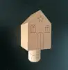 house shape wine stopper, house shape wine cork, house shape wine lids