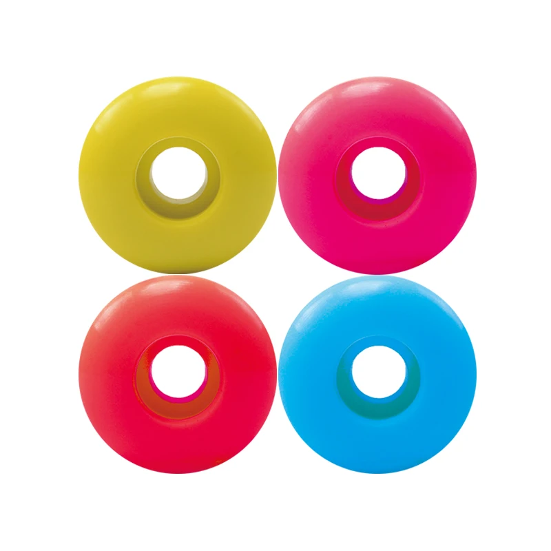 

Maya MS2405 HR-100A 52x30mm white color PU molds pneumatic skateboard wheels, N/a