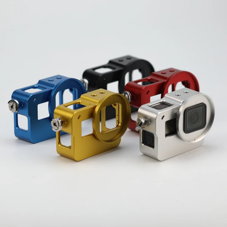 Aluminum Alloy Housing Case Go Pro Cage For Gopro Hero 7 6 5 Black Action Camera With Uv Filter