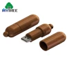 New product eco friendly 128MB-64GB 2.0 wooden round shape drives usb flash memory