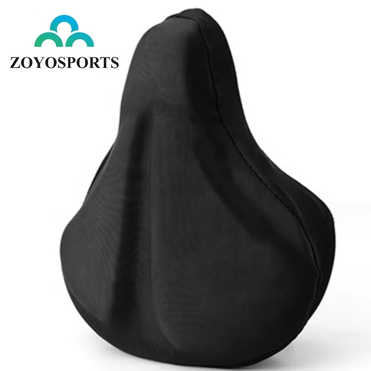 

ZOYOSPORTS widened to increase bike saddle cover sponge padded comfortable mountain Bicycle riding saddle cover, Black or as your request