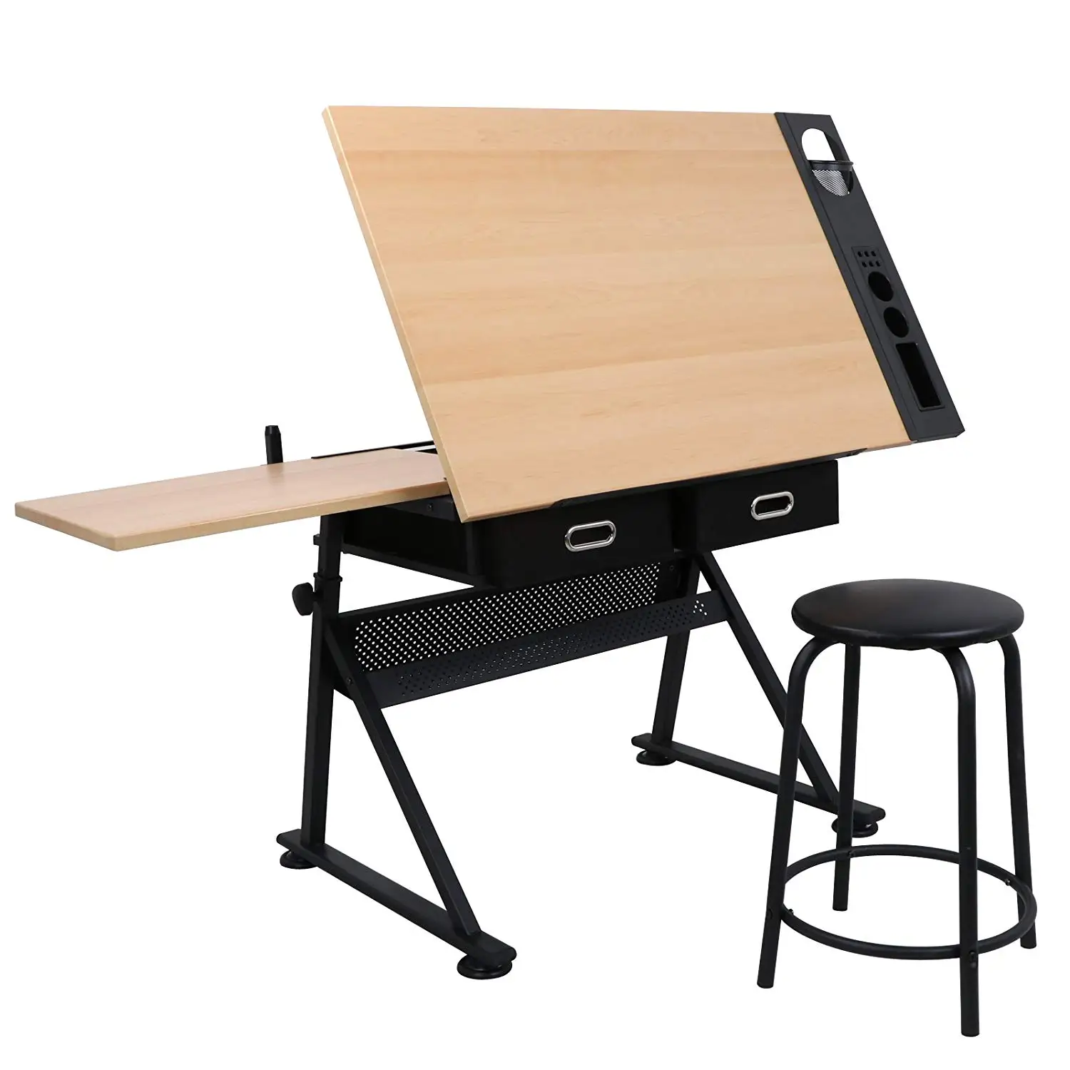 Столик (Adjustable Table e127 Black) 66x56x10