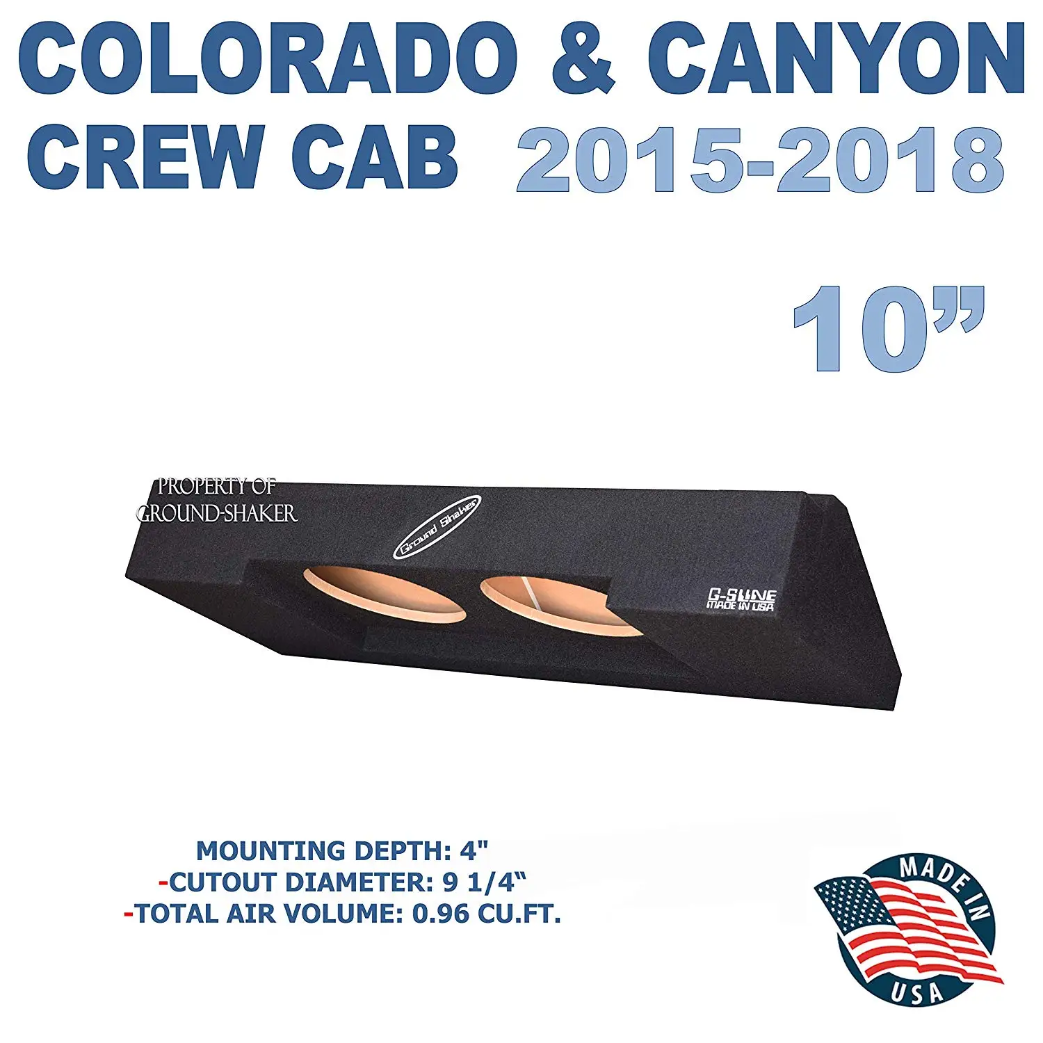 2018 chevy colorado subwoofer box