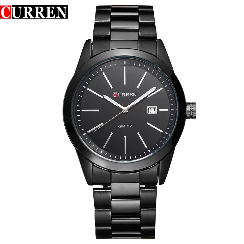 

2019 Curren Brand 8091 New Design Chain Quartz Watch Stainless Steel Back Montre Homme Direct Factory Minimalist Man Watch